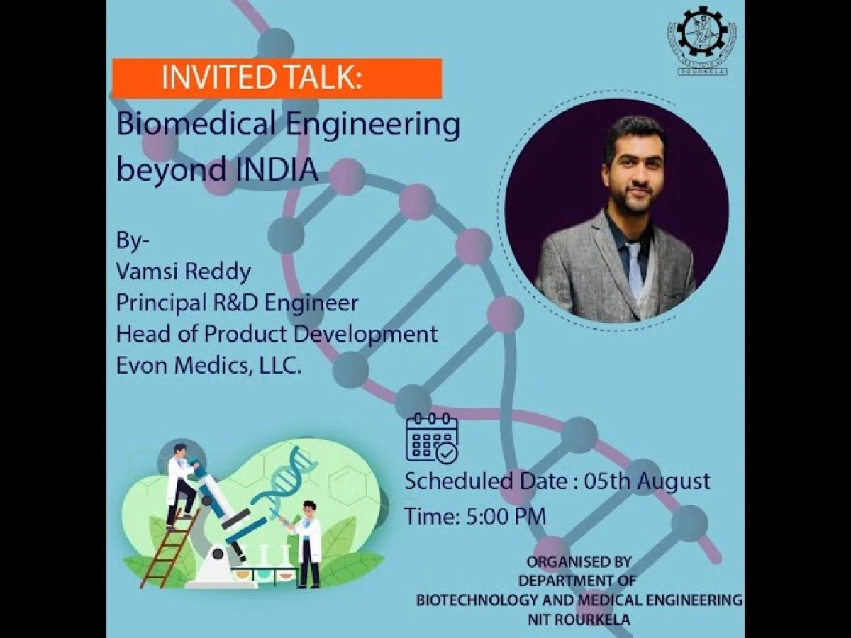 NIT Rourkela invited talk poster: Biomedical Engineering Beyond India